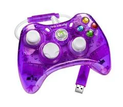Carátula de Rock Candy Wired Xbox 360 Controller [Cosmo Berry Purple]