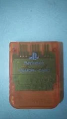 Carátula de PS1 Memory Card [Clear Red]