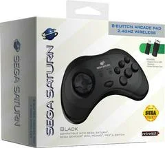 Carátula de Sega Saturn Black 8-Button Arcade Pad
