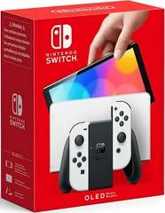 Carátula de Nintendo Switch OLED With White Joy-Con