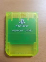 Carátula de PS1 Memory Card [Clear Yellow]