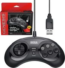Carátula de Retro-Bit Sega 8-Button Arcade Pad USB Controller