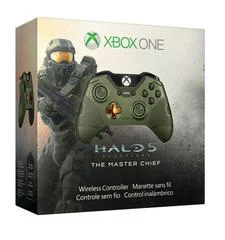 Carátula de Xbox One Halo 5 Green Wireless Controller