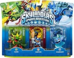 Carátula de Skylanders: Spyro's Adventure Triple Pack [Camo, Ignitor, Warnado]