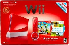 Carátula de Nintendo Wii Console Red [Mario 25th Anniversary]