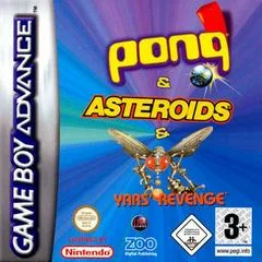 Carátula de Pong & Asteroids & Yar's Revenge