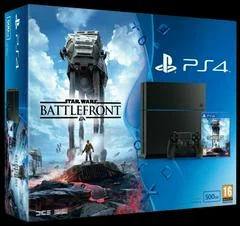 Carátula de Playstation 4 Jet Black 500GB [Star Wars: Battlefront Bundle]