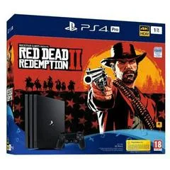 Carátula de Playstation 4 Pro 1TB  Console Red Dead Redemption II Bundle