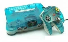 Carátula de Clear White & Blue Nintendo 64 System