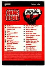 Carátula de SNES Game Genie Code Update: Volume 1, No. 1
