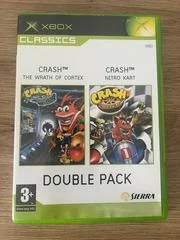 Carátula de Crash Bandicoot The Wrath Of Cortex & Crash Nitro Kart Double Pack